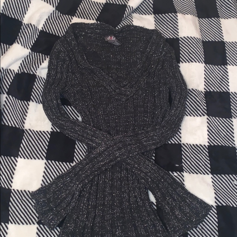 Black and silver sweater
